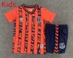 2023-2024 Everton Away Orange Kids/Youth Soccer Uniform-7809