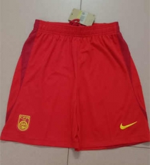 2023-2024 China Home Red Thailand Soccer Shorts