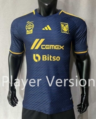 Player Version 2023-2024 Correct Version Tigres UANL Away Royal Blue Thailand Soccer Jersey AAA-4691