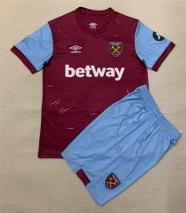2023-2024 West Ham United Home Red Soccer Unifrom-AY