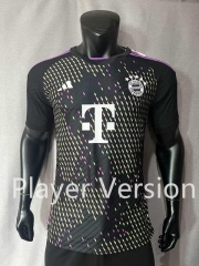 Player Version 2023-2024 Correct Version Bayern München Away Black Thailand Soccer Jersey AAA-4691