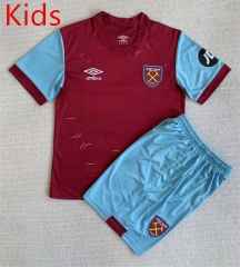 2023-2024 West Ham United Home Red Kids/Youth Soccer Uniform-AY