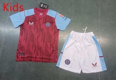 2023-2024 Aston Villa Home Red Kids&Youth Soccer Uniform-8679