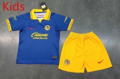 2023-2024 Club América Away Blue Kids/Youth Soccer Uniform-8679