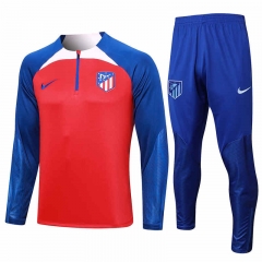 2023-2024 Atletico Madrid Red Thailand Soccer Tracksuit-815