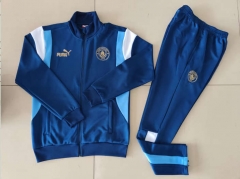 2023-2024 Manchester City Dark Blue Thailand Soccer Jacket Uniform-GDP
