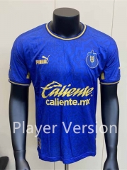 Player Version 200th Anniversary Deportivo Guadalajara Blue Thailand Soccer Jersey AAA-5698