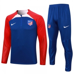 2023-2024 Atletico Madrid Red&Blue Thailand Soccer Tracksuit -815