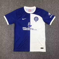 (With Chest Ad) 2023-2024 Atletico Madrid Away Blue&White Thailand Soccer Jersey AAA-417