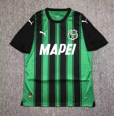 2023-2024 Correct Version US Sassuolo Calcio Home Black&Green Stripe Thailand Soccer Jersey AAA-417