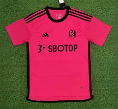 (S-4XL)2023-2024 Fulham Away Pink Thailand Soccer Jersey AAA-403