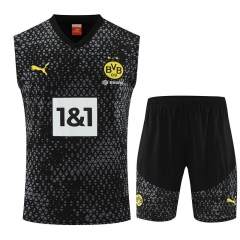 2023-2024 Borussia Dortmund Black&Gray Thailand Soccer Vest Uniform-4627