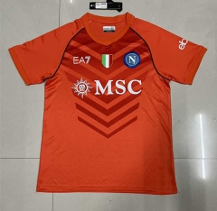 (S-4XL) 2023-2024 Napoli Goalkeeper Orange Thailand Soccer Jersey-0485