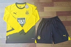 2023-2024 Borussia Dortmund Home Yellow Thailand LS Soccer Uniform-8381