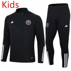 2023-2024 Inter Miami FC Black Kids/Youth Soccer Tracksuit-411