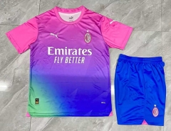 2023-2024 AC Milan 2nd Away Pink Soccer Uniform-3454