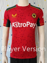 Player Version 2023-2024 Wolverhampton Wanderers Home Red Thailand Soccer Jersey AAA-807