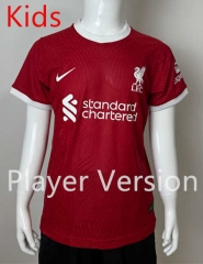 (Without Shorts) Player Version 2023-2024 Liverpool Home Red Thailand Kids/Youth Soccer jersey-SJ