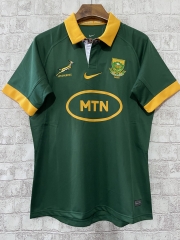 (S-5XL) 2023 South Africa Home Green Thailand Rugby Jersey