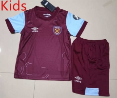 2023-2024 West Ham United Home Red Kids/Youth Soccer Uniform-507