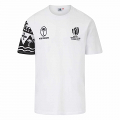 (S-5XL) 2023 World Cup Fiji White Thailand Rugby Shirt