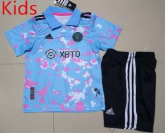 2023-2024 Concept Version Inter Miami CF Blue Kids/Youth Soccer Uniform-507