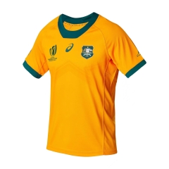 (S-5XL) 2023 World Cup Australian Home Orange Thailand Rugby Shirt