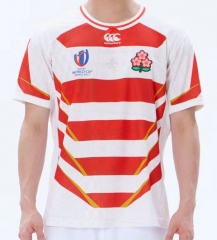 (S-5XL) 2023 World Cup Japan Home Red&White Thailand Rugby Shirt