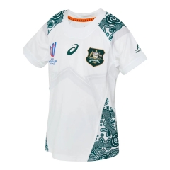 (S-5XL) 2023 World Cup Australian Away White Thailand Rugby Shirt
