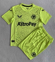 2023-2024 Wolverhampton Wanderers Goalkeeper Green Soccer Uniform-AY