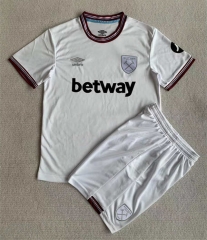 2023-2024 West Ham United Away White Soccer Uniform-AY
