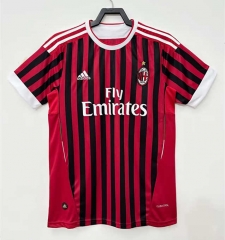 Retro Version 11-12 AC Milan Home Red&Black Thailand Soccer Jersey AAA-811