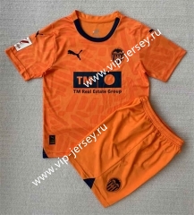 2023-2024 Valencia 2nd Away Orange Soccer Unifrom-AY