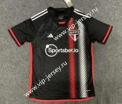 (S-4XL) 2023-2024 Sao Paulo Futebol Clube 2nd Away Black Thailand Soccer Jersey AAA-GB