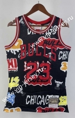 Retro Version 97-98 Chicago Bulls Mitchell&Ness Graffiti Black #23 NBA Jersey-311