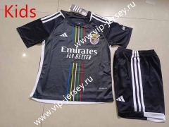 2023-2024 Benfica Away Black Kids/Youth Soccer Uniform-507