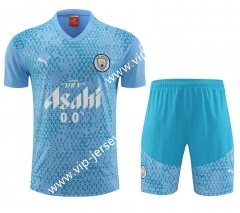 2023-2024 Manchester City Sky Blue Thailand Soccer Uniform-4627