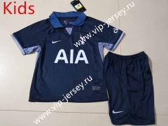 2023-2024 Tottenham Hotspur Away Royal Blue Kids/Youth Soccer Uniform-507