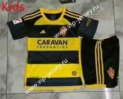 2023-2024 Real Zaragoza Away Yellow&Black Kids/Youth Soccer Uniform-2694
