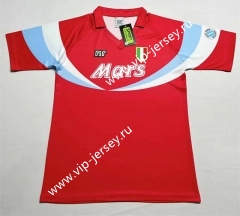 Retro Version 90-91 Napoli Away Red Thailand Soccer Jersey AAA-2282