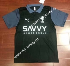 2023-2024 Al-Hilal Saudi Black Thailand Polo Shirt-2282