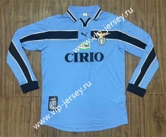 Retro Version 1998-2000 Lazio Home Blue LS Thailand Soccer Jersey AAA-SL