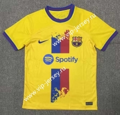 2023-2024 Barcelona Yellow Thailand Training Soccer Jersey AAA-2786
