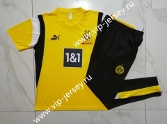 2023-2024 Borussia Dortmund Yellow Short-sleeved Thailand Soccer Tracksuit -815