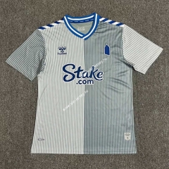 2023-2024 Everton 2nd Away Grey&White Thailand Soccer Jersey AAA-512