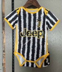 2023-2024 Juventus Home Black&White Baby Soccer Uniform-CS