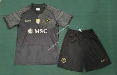2023-2024 Napoli Black Soccer Uniform-8975