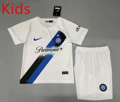 2023-2024 Inter Milan Away White Kid/Youth Soccer Uniform-5391