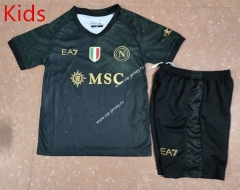 2023-2024 Napoli 2nd Away Dark Green Kid/Youth Soccer Uniform-507