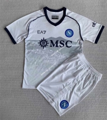 2023-2024 Napoli Away White Soccer Uniform-AY